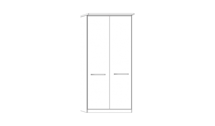 2 Door Wardrobe