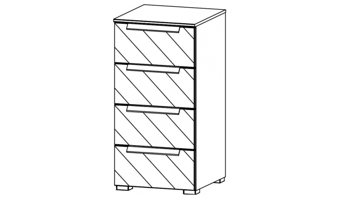 4 Drawer Narrow Chest