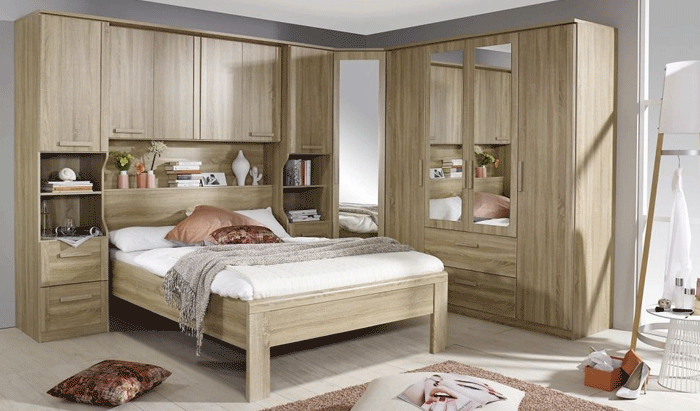 2 Door Mirrored Combi Wardrobe