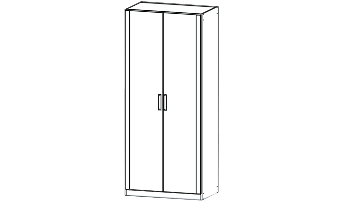 2 Door Wardrobe