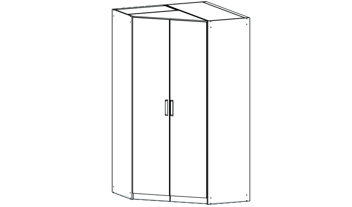 Double Corner Wardrobe