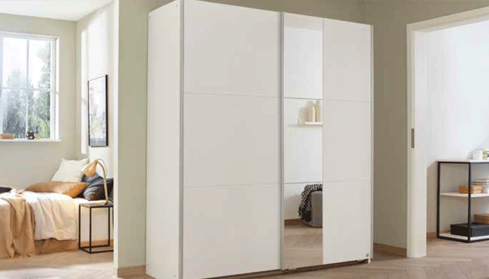 2 Door 131cm Sliding Wardrobe