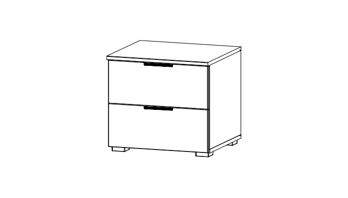 2 Drawer Bedside