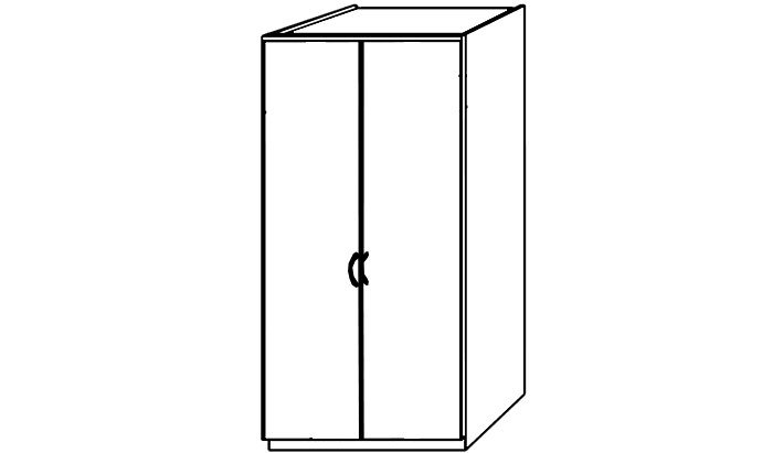 2 Door Wardrobe